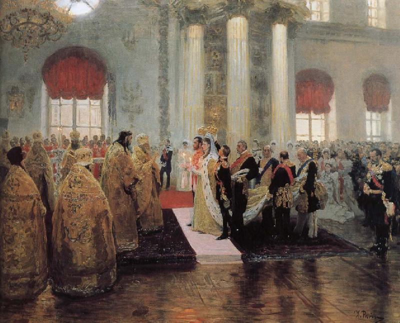 Ilia Efimovich Repin Ceremony oil painting image